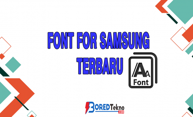 Font For Samsung Terbaru