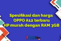 Spesifikasi dan harga OPPO A12