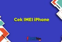 Cek IMEI iPhone