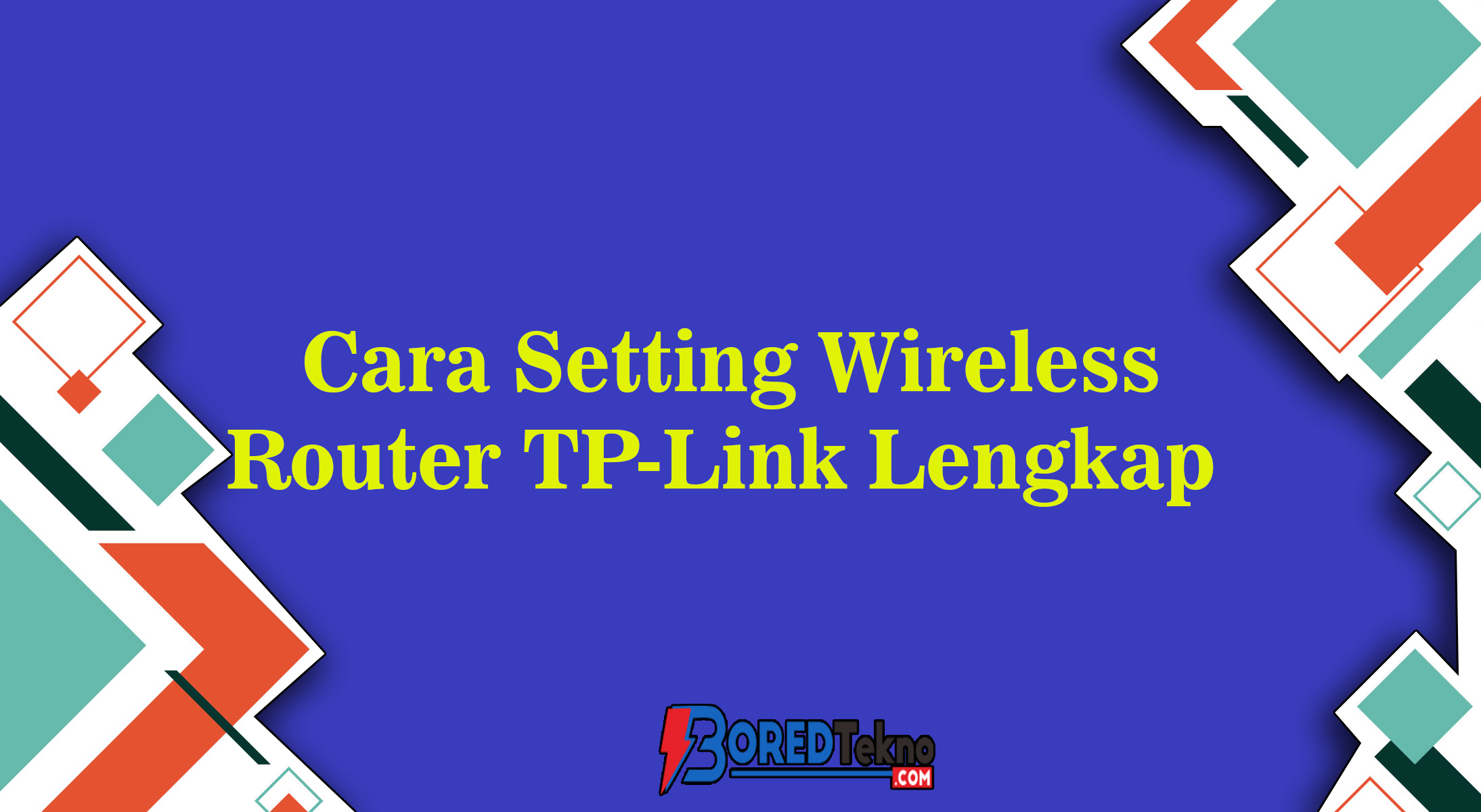 cara setting wifi tp link