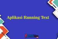 Aplikasi Running Text