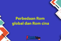 Perbedaan Rom global dan Rom cina